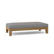 Riviera daybed with cast slate cushion white background.  