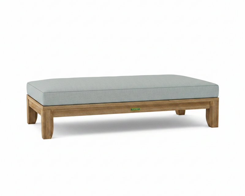 Riviera daybed with granite cushion white background.  