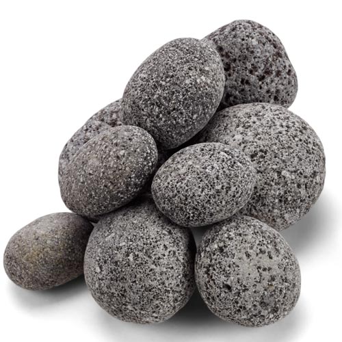 HPC Fire Pit Media - Rolled Lava Stones & Lava Rock Nuggets
