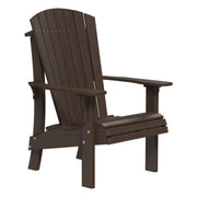 Brown Adirondack chair on a white background