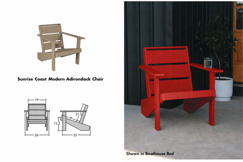 SEQUOIA - Sunrise Coast Modern Adirondack Chair