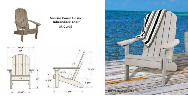 SEQUOIA - Sunrise Coast Classic Adirondack Chair