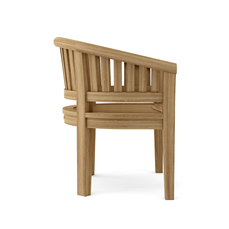 Wooden chair on a white background