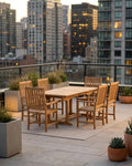 Anderson Teak - Bahama Wilshire Armchair 7-piece Extension Dining Set