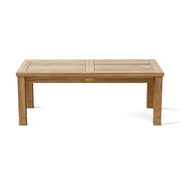 Wooden outdoor table on a white background