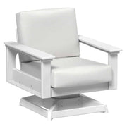 White swivel chair on a white background