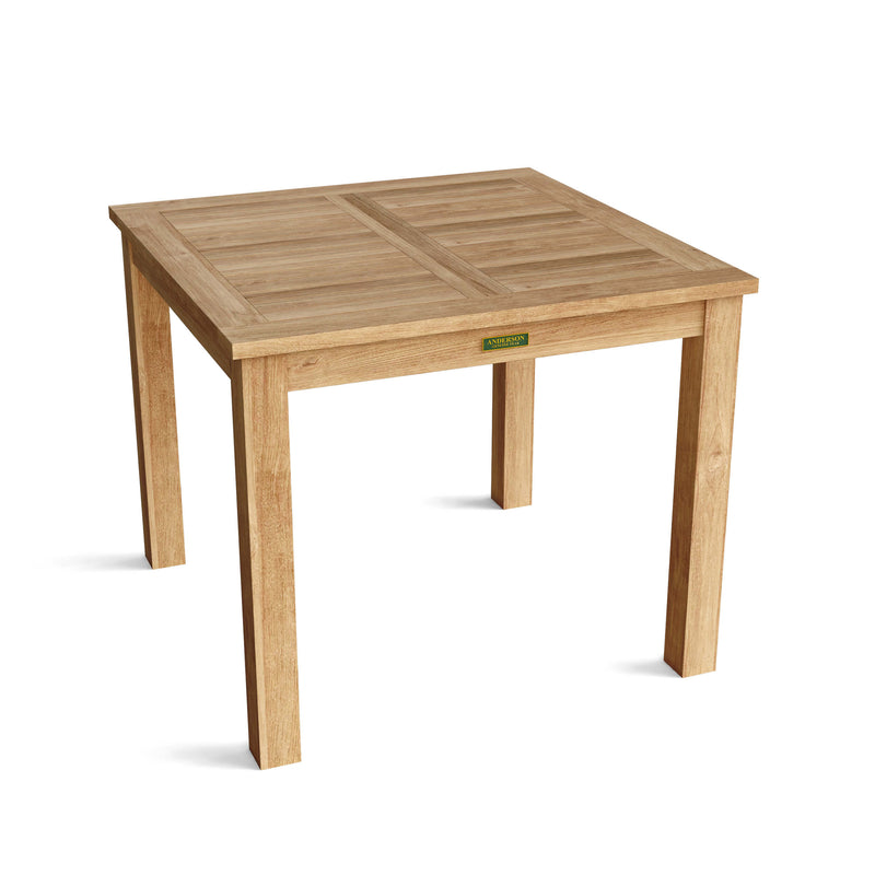 Anderson Teak 35" Bistro Table on a white background.  