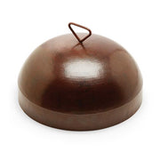 HPC hammered copper fire bowl cover on a white background.  