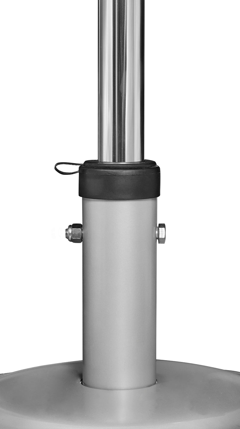 Fiberbuilt Steel Umbrella Base with Wheels | 130–200 lb