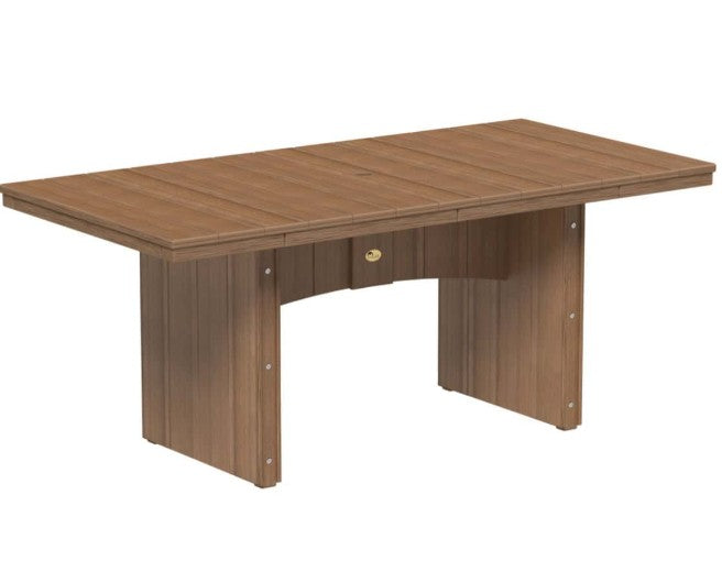 Outdoor table with a white background
