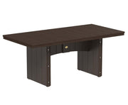 Brown outdoor table on a white background