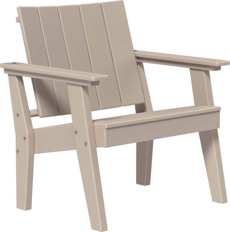 Weatherwood polywood chair on a white background