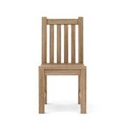 Teak chair on a white background