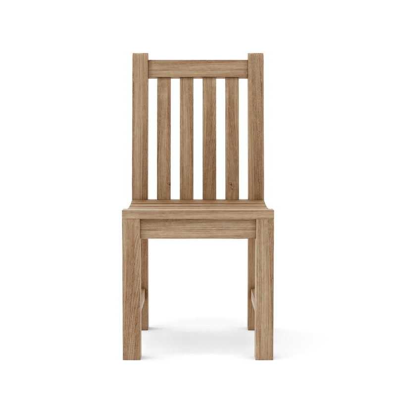 Teak chair on a white background