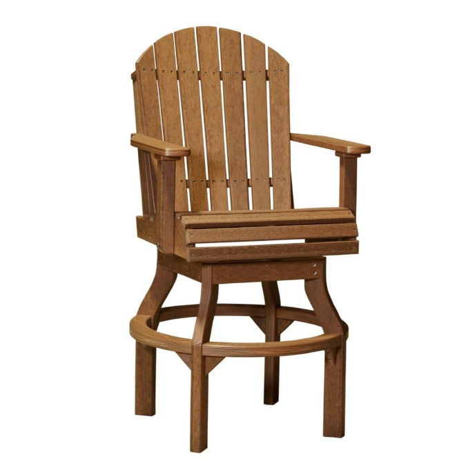 Adirondack chair with armrests on a white background