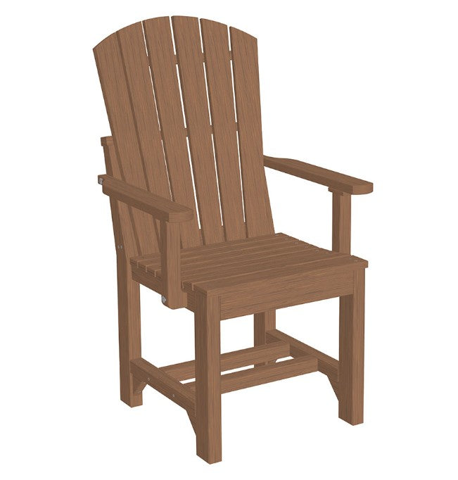 antique mahogany adirondack arm chair
