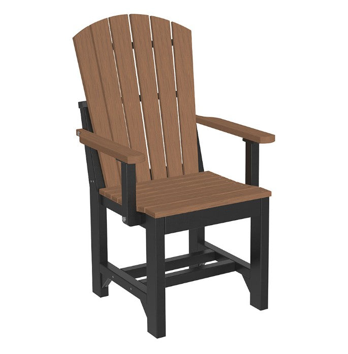 antique mahogany and black adirondack arm chair