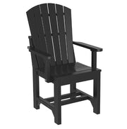 black adirondack arm chair