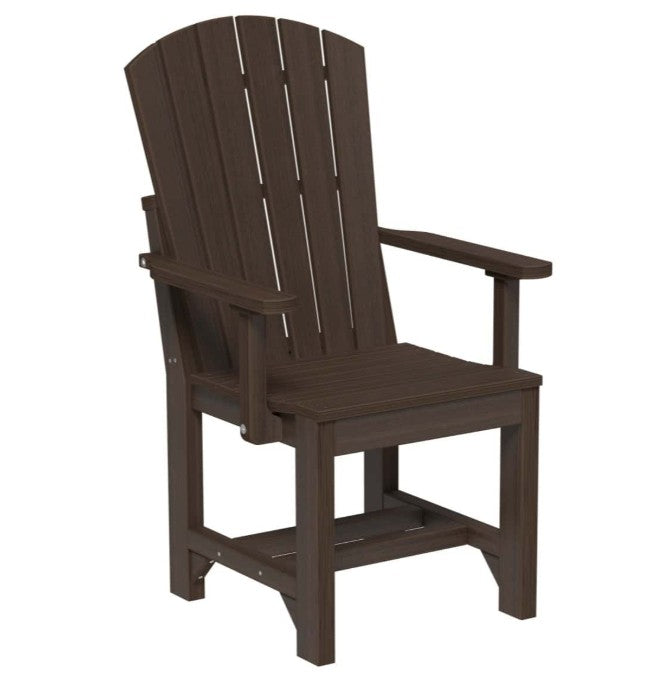 brazilian walnut adirondack arm chair