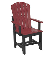 cherrywood and black adirondack arm chair