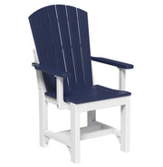 patriot blue and white adirondack arm chair