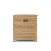 Wooden cabinet with a gold handle on a white background
