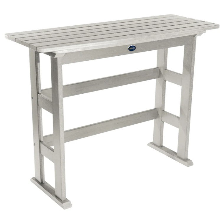 sequoia harbor gray blue ridge bar height table