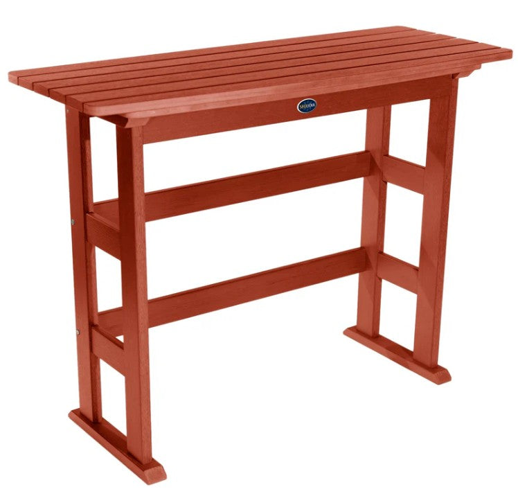 Sequoia rustic red blue ridge bar height table
