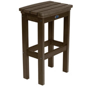 Brown bar stool on a white background