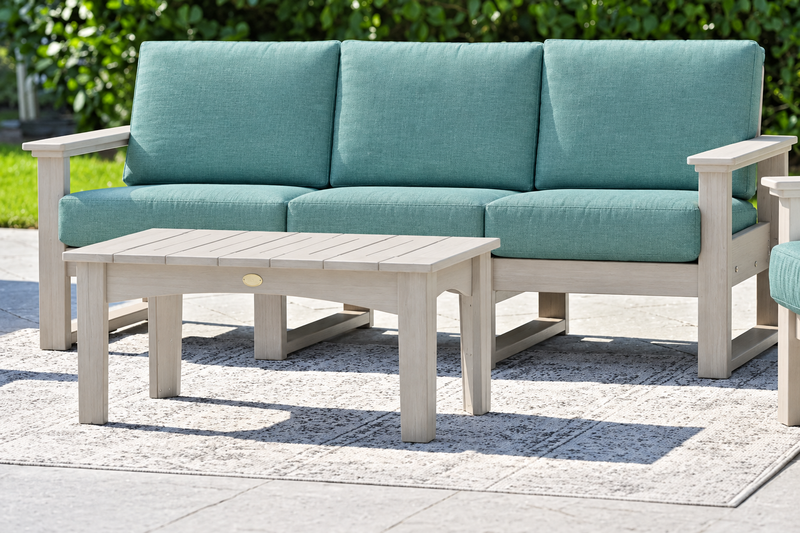 Birch sofa with Cast Breeze cushions