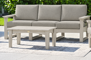 Birch sofa with Spectrum Dove cushions