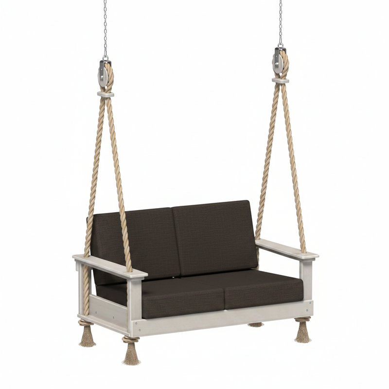 Birch  swing with Spectrum Carbon cushions