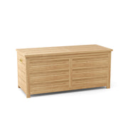 Wooden storage box on a white background