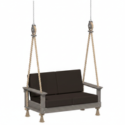 Coastal Gray swing with Spectrum Carbon cushions