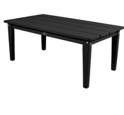 Black outdoor table on a white background