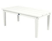 White outdoor table on a white background