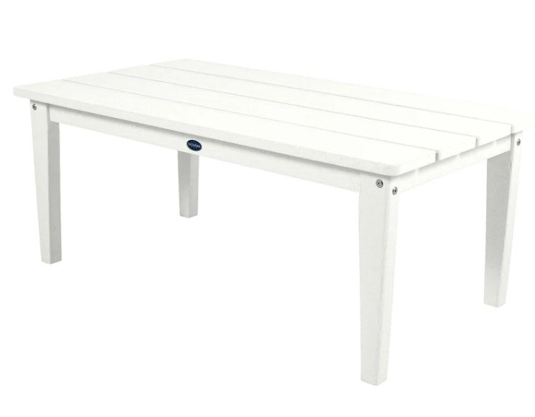 White outdoor table on a white background