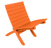 Orange chair on a white background