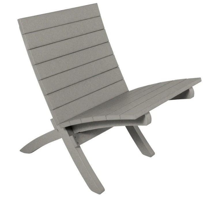 Gray outdoor chair on a white background