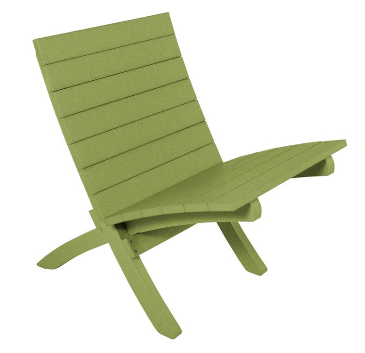 Green chair on a white background