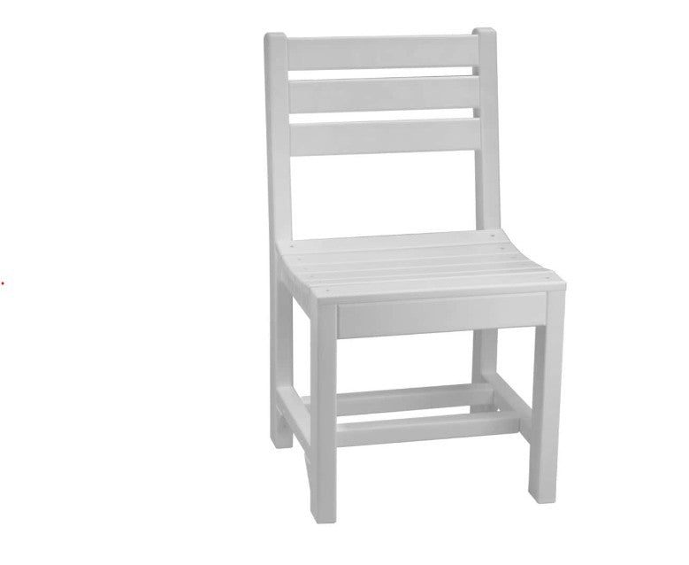 White chair on a white background