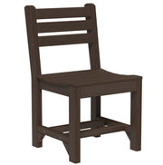 Brown wooden chair on a white background