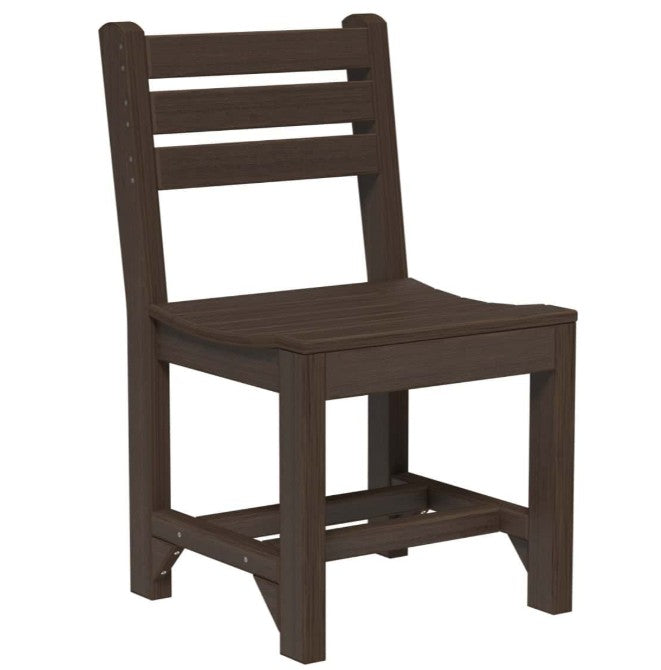Brown wooden chair on a white background