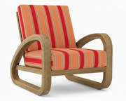 Anderson Teak Malaga Deep Seating Lounge Chair – Bravada Salsa Sunbrella Cushion"