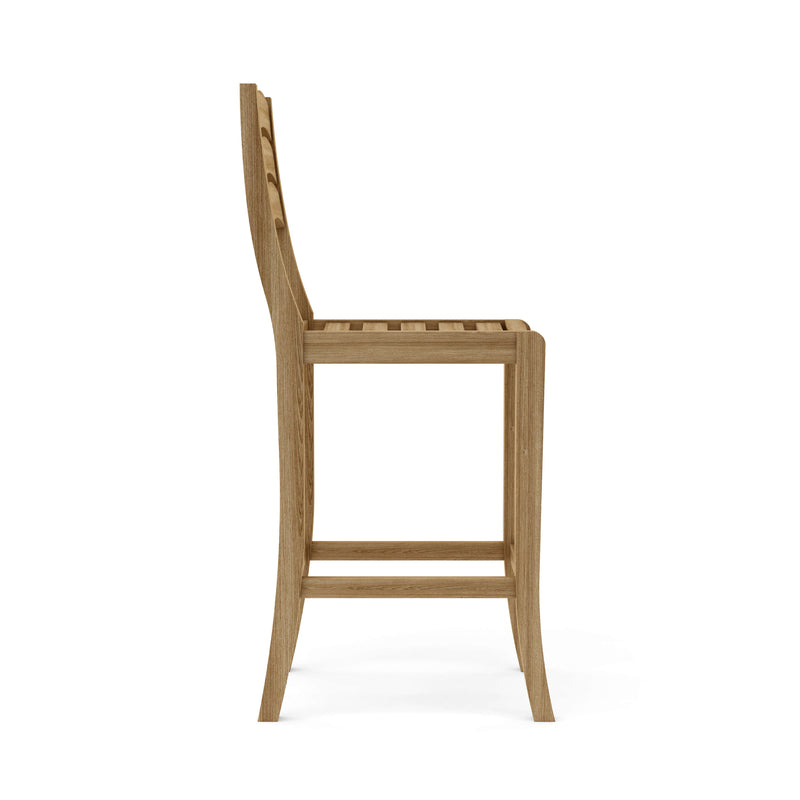 Wooden chair on a white background