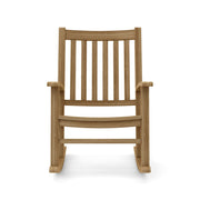 Wooden rocking chair on a white background