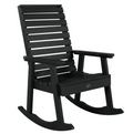 Sequoia rocking chair in black on a white background.  