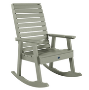 Sequoia rocking chair in eucalyptus on a white background.  