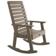 Tan rocking chair on a white background