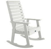 White rocking chair on a white background
